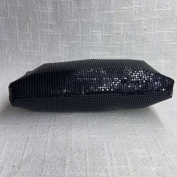 Carla Marchi Black Metal Mesh Evening Clutch / Handbag Purse w/ Zipper (lined) - Picture 6 of 11